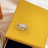 Women Designer Ring Diamond Ring Moissanite Love Rings Luxury Jewelry 925 Silver Engagement Wedding Cross Rings For Lovers Gift Nice Box