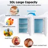 20L Car Fridge Low Noise Portable Auto Fridge Freezer Cooling Box Food Fruit Storage Fridge for Home Travel Camping AC+DC Power H220510