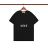Мужская дизайнерская футболка вышивка белая буква и геометрические узоры черная o nece black tee Высококачественные вершины с короткими рукавами