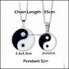 Colares pendentes pingentes de jóias tatuagem tai tai chi colar punk cadeia longa yin yang símbolo para wo dhoet