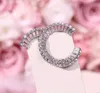2022 Top-Qualität Charm-Brosche mit Kristalldiamant in Platin plattiert für Damen, Hochzeitsschmuck, Geschenk mit Box-Stempel PS4218A