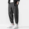 MrGB Men's Baggy Streetwear Jeans Striped Oversize Man Denim Pants Casual Spring Harem Men Drawstring Jogger Trousers 220328