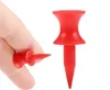 100pcs Golf Tees Double Deck Red Ball Acessórios Outdoor Acessórios Plástico 30mm