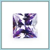 Losse diamanten sieraden groothandel facotry directe mix kleur 30 pc's/ zak 7x7 mm prinses gefacet gesneden vorm 5a vvs kubieke zirkonia voor doe -het -zelf druppel d