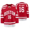 Mag trevor zegras Jersey de hockey de la Universidad de Boston Jack Eichel McAvoy Charlie Coyle Clayton Keller Diffley Thomas Chabot Brady Tkachuck hugo