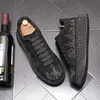 Marque Mode Hommes Chaussures Casual Germuss Diamant Strass À Lacets À La Main Affaires Noir Vert Mocassins Confortable Respirant Marche Sneaker