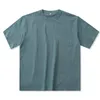 남자 티셔츠 240g 무거운 무게 티셔츠 남성면 8 색상 캐주얼 한 단순한 패션 브랜드 드롭 어깨 숄더 고품질 짧은 슬리브 O- 넥 티