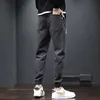 Cotton Man Korean Style Harem Jogger Pants Men Black Male Sweatpants Trousers Casual 's Joggers 220325