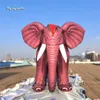 Simulated Reddish Brown Inflatable Elephant Model Parade Animal Balloon For Event