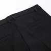 Men's Suits & Blazers Style Korean Fashion Nine Point Trousers Men's Spring 2022 Slim Straight Mid Waist Solid Color Suit Pants Male Tid