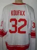 NIK1 Russian CCCP Koufax # 32 Hokej Jersey Haft Hafty Dostosuj dowolny numer i nazwy koszulki