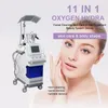 11 I 1 Multifunktionell skönhetsutrustning Hydra Dermabrasion Ansiktssyre Jet Jet Peel Aqua Skin Care Pigment Borttagning Ansiktsrengöring för salong och hemmabruk