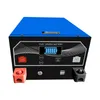 LiFePO4 battery blue built-in BMS display 12V 100Ah custom acceptable Bluetooth size, suitable for golf cart, forklift, boat and Campervan