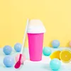 Kids Slushy Maker Cup Hızlı dondurulmuş DIY smoothies milkshake şişe slush ve shake yapıcı silikon dondurma slushy yapım şişe t0601tt06