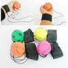 Throwing Bouncy Rubber Ball Party Favor Kids Funny Elastic Reaction Training Wrist Band Balls for Outdoor Play Equipment Games Toys 2022