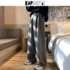 KAPMENTS Men Overalls Wide Legs Streetwear Baggy Pants Spring Mens Black Harajuku Sweatpants Male Casual Harem Joggers 5XL 220524