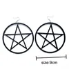 Dangle Lustre À La Mode Acrylique Grand Rond Pentagramme Boucles D'oreilles Pour Les Femmes Rose Cercle Étoile Pendientes Punk Parti Bijoux Cadeau217p