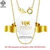 Rinntin Real 10k Solid Gold Chain Collana per donne AU417 Simple Pure Pure Basic Fine Jewelry FC 220722