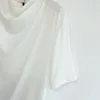 Dames t-shirt lage klassieke drapeer korte mouwen dames wit ontwerp loszittende top 2022 zomer