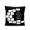 7 Designs Blank Sublimation Pillow Case Throw Cushion Covers Thermal Heat Printing Pillowcases DIY Christmas Home Sofa Party