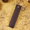 Genuine Leather Pen Pouch Holder Single Pencil Bag Pens Case With Snap Button For Rollerball Fountain Ballpoint Pen