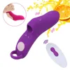 Sex Toy Massager 9 Frekvens Fingervibrator G Spot Stimulator Kvinnliga Masturbator Toys for Women Clitoris Wireless Remote Control