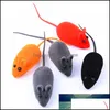 Autres fournitures de chat Pet Home Garden Peluche Souris Jouet Son Sile Jouets réalistes Jouets drôles Jouer Scratch Chaton interactif Simation Bite Faux