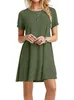 Vêtements de créateurs Jupe Robe Vestidos Vêtements pour femmes Manches courtes Invité décontracté Mignon Vêtements de couleur unie Femme Designers Printemps et été Robes grande taille Un 2XL