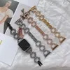 Per Apple Watch Series 7 6 5 4 Se Luxury Bling Diamond Protective Cande Copertina di cinturino IWatch 40mm 44mm 45mm