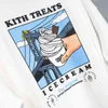 Summer Kith T-shirts Ice Cream Mount Bridge Impression Coton T-shirt ample à manches courtes pour hommes et femmes T-shirts Hommes T-shirts Marques R3