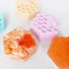 3D Bee Silicone Soap Moulds Hexagonal Honeycomb Silicone Mold for Chocolate Jelly Cake Making Ice Cube Tray