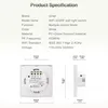 Wand-Touch-Schalter, WLAN, kein Neutralleiter erforderlich, Licht, 1, 2, 3 Gang, 100–240 V, Tuya Smart Home, unterstützt Alexa und Google Home