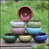 Praktischer runder Keramik-Gartentopf, atmungsaktiv, Mini-Pflanzgefäße für Zuhause, Desktop, Sukkulenten, Blumentopf, Neuankömmling 1 38Yx per Drop-Lieferung 2
