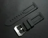 Watch Bands Accessories Silicone Rubber Strap 24mm Black For PAM111 PAM00112 PAM389Watch Hele22