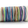 Cuerda hecha a mano trenzada Color sólido multicapa natación encanto pulseras para mujeres hombres amante joyería ajustable