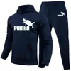 2021 New Fashion PUMBA printed Men Hoodies Suits Tracksuit Men/Women Sweatshirts+Sweatpants Autumn Winter Fleece Hooded Pullover G1217