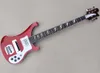 Guitare basse électrique rouge à 5 cordes avec Pickguard blanc, touche en palissandre, fournissant un Service personnalisé