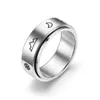 Anxiety Ring For Women Men Moon s Rings Trend Punk Rings Jewelry Stainless Steel Anti Stress Ring Rotate Gift1290787