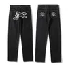 2022 ROPA Dog Print Streetwear Men Hip Hop workowane dżinsy spodnie Y2K Ubrania proste luźne goth dżinsowe spodnie pantnes vaqueros t220726m3fs