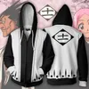 Heren Hoodies Sweatshirts Anime Bleach Kurosaki Ichigo Kenpachi Zaraki 3D -outfit Men Women Zipper Coat Jacket Pullover Cosplay Costumemen '