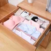 4pcs Plastic Drawer Grid Separator Divider Partition Storage Organizer Underwear Socks makeup Clapboard Storages Drawers WH0600