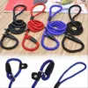 Dog Collars & Leashes Nylon Leash, Pull-resistant Pet P Chain Collar Adjustable Loop Slip Leash Rope Lead