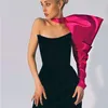 Nsauye vrouwen lange pieiermouw een schouder herfst winter elegante avondfeest bodycon mini jurk sexy backless wit 220613