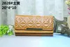 Luxuly Fashion Designer Mens Womens Leather Clutch Wallet Card Holders Bags Ladies Button Checkered Metal Pattern Hasp Credit Cards Coin Purse Handväska Plånböcker 2028