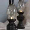 Kaarsenhouders Creative Resin Nostalgic Kerosene Lamphouder Decoratie Vintage Glass Cover Lantern Candlesticks Home M6CE