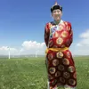 Stage Wear Costume de tribu de Mongolie hommes de minorités ethniques hommes robe longue mongole vêtements de performance adulte robe quotidienne homme