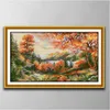 Autumn Landskap DIY Cross Stitch Brodery Tools N￤tverk upps￤ttningar r￤knade tryck p￥ duk DMC 14CT 11CT -tyg