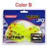 1000 pièces/lot 4 couleurs leurre en plastique souple Swimbait queue de pagaie Shad méné queue appât de natation pour bar truite doré doré Crappie 8.8 cm 4.5g K1644