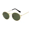 Óculos de sol oval de estilo vintage Mulher Metal Metal Metal Retro Sol Glasses Male feminino espelho claro Gafas para hombre 220629