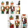 30 cm Nutcracker Puppet Soldiers Novely Artiklar Hemdekorationer för julkreativa ornament och Feative och Parry Xmas Gift321447407